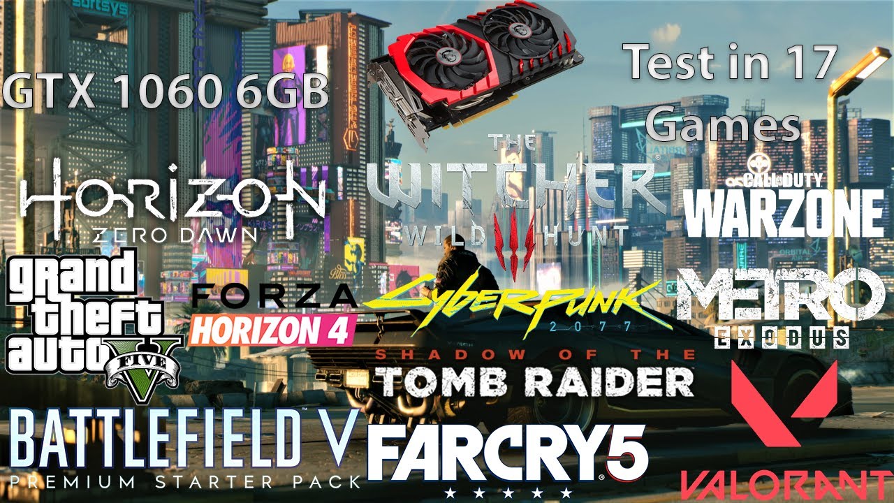 MSI GeForce GTX 1060 6GB Test In 17 Games (Ryzen 5 2600) (2021)