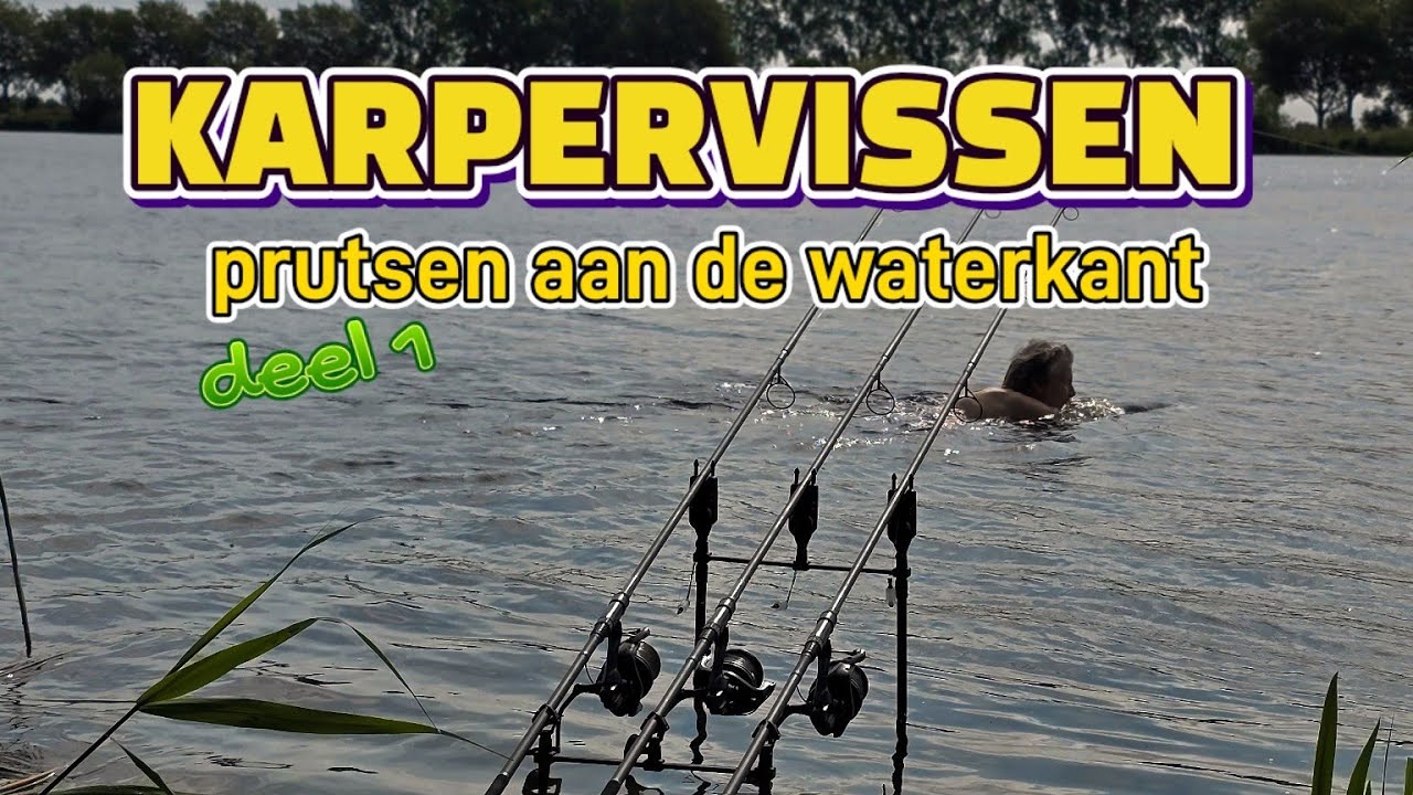KARPERVISSEN, prutsen aan de waterkant deel 1!!!
