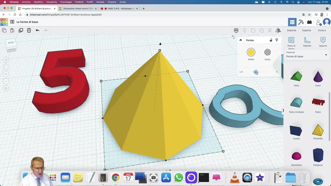 TinkerCAD Lezione 1d - Le forme di base (2° parte)