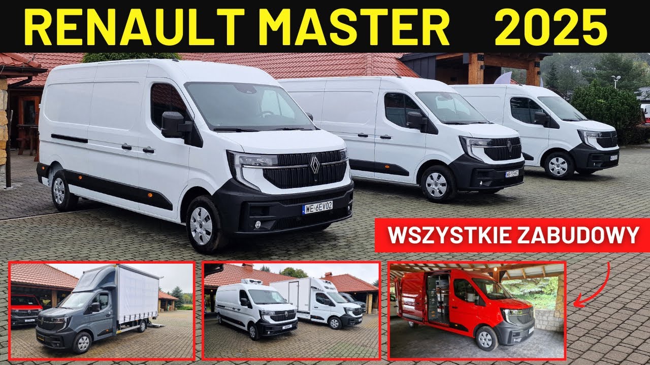 RENAULT MASTER 2025 - WSZYSTKIE ZABUDOWY