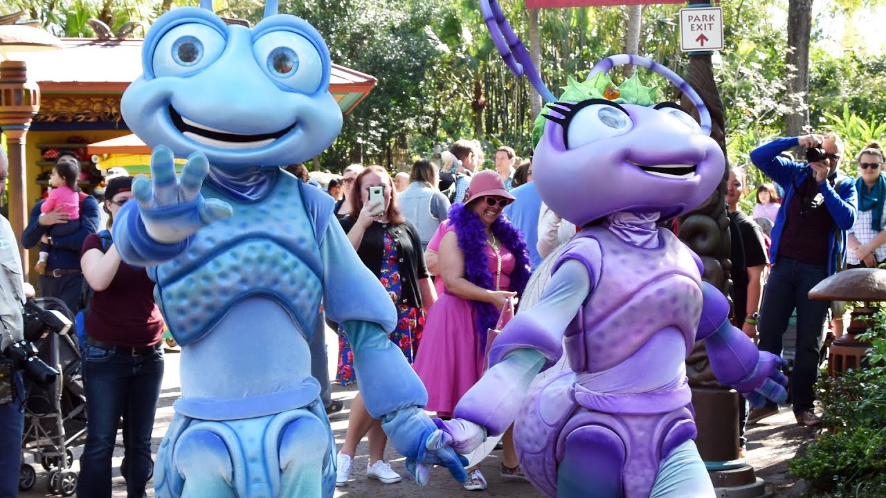 Flik and Princess Atta from Pixar's 
