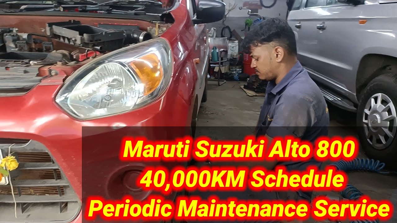 Maruti Alto 800  ka 40,000km PMS #800 #car #automobile #periodic #maruti suzuki Vlog No = 48