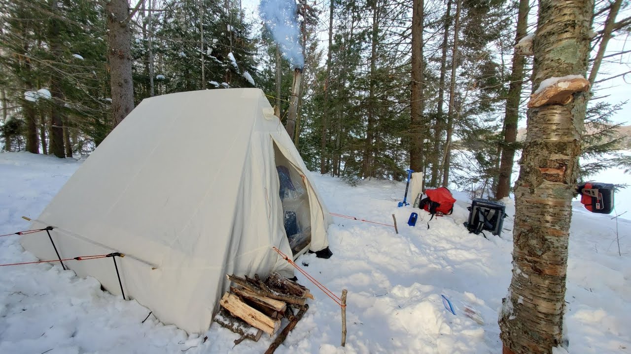 Cranberry Lake Janack's Landing Winter Camp & Fish Trip