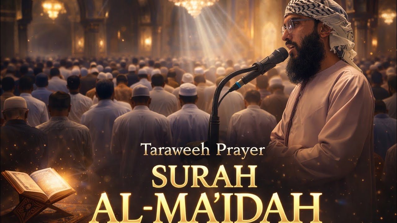 Surah Al Maidah | Taraweeh in Uk | Ramazan | Qari Muneeb Arshad Gondal Adv 