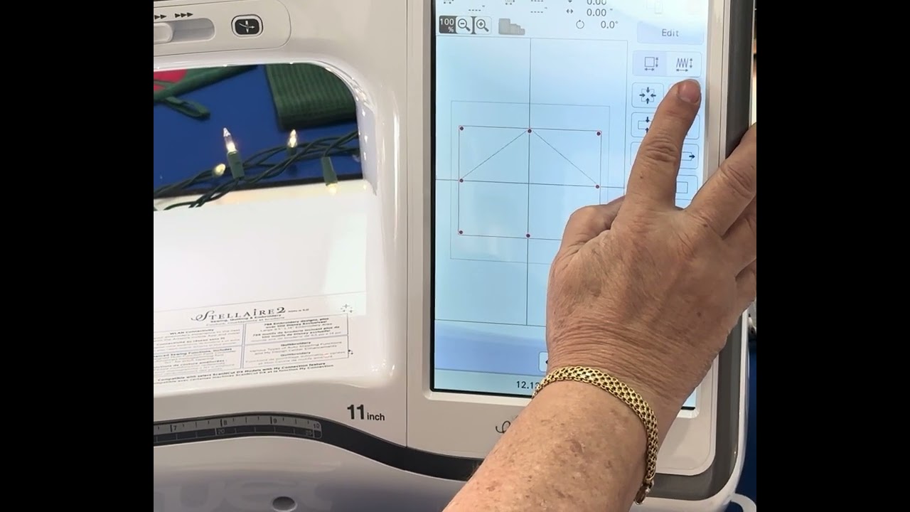 How to Resize Embroidery Designs on the Brother Stellaire XJ2 | Demo with Rosemarie