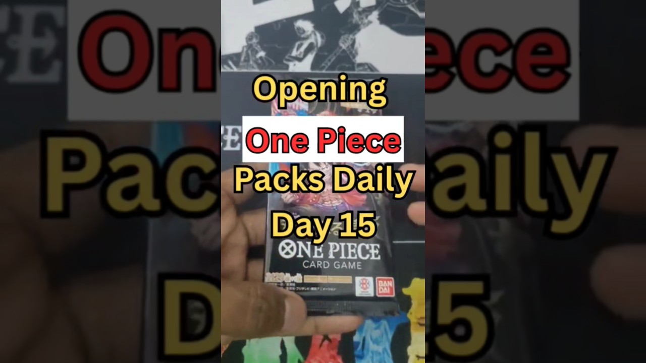 One Piece OP09 Booster pack opening!!! Day 15! #onepiececardgame #pokemoncards