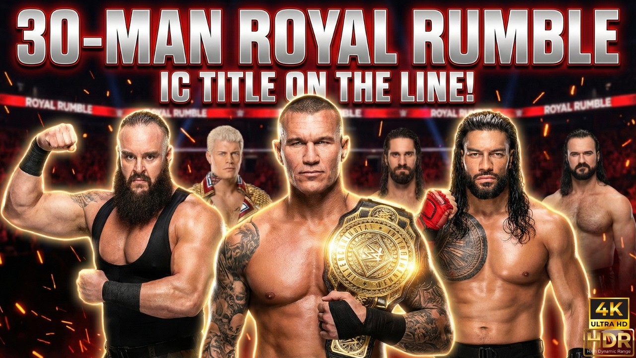 INSANE 30-Man Royal Rumble 💥 WWE 2K24 Intercontinental Title Match