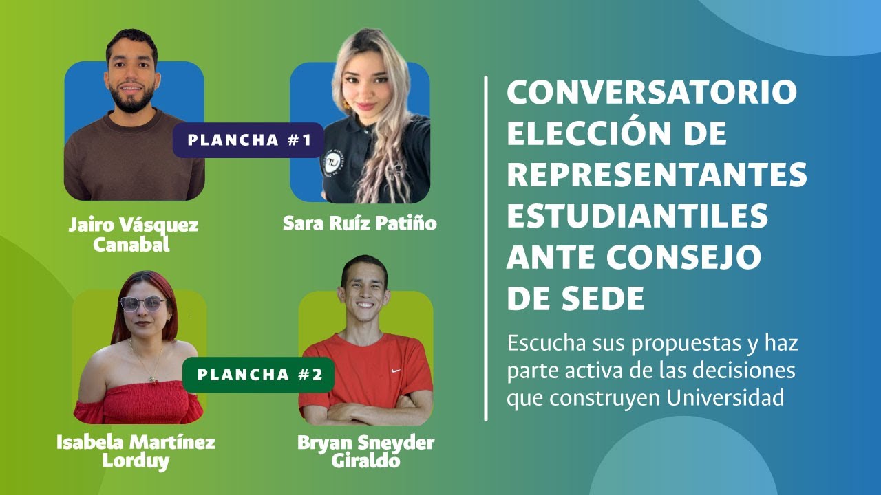 Conversatorio elección de representantes estudiantiles a Consejo de Sede / UNAL Medellín