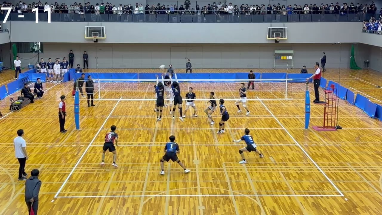 【令和7年度　春高バレー広島県予選　男子】決勝戦　崇徳VS瀬戸内　第2セット