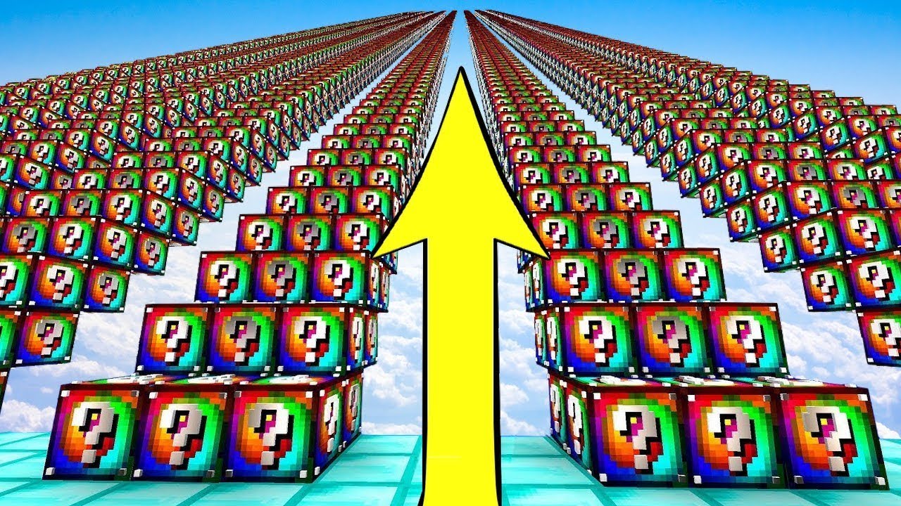 UN ESCALIER DE LUCKY BLOCKS SPIRAL ! | Lucky Block Race