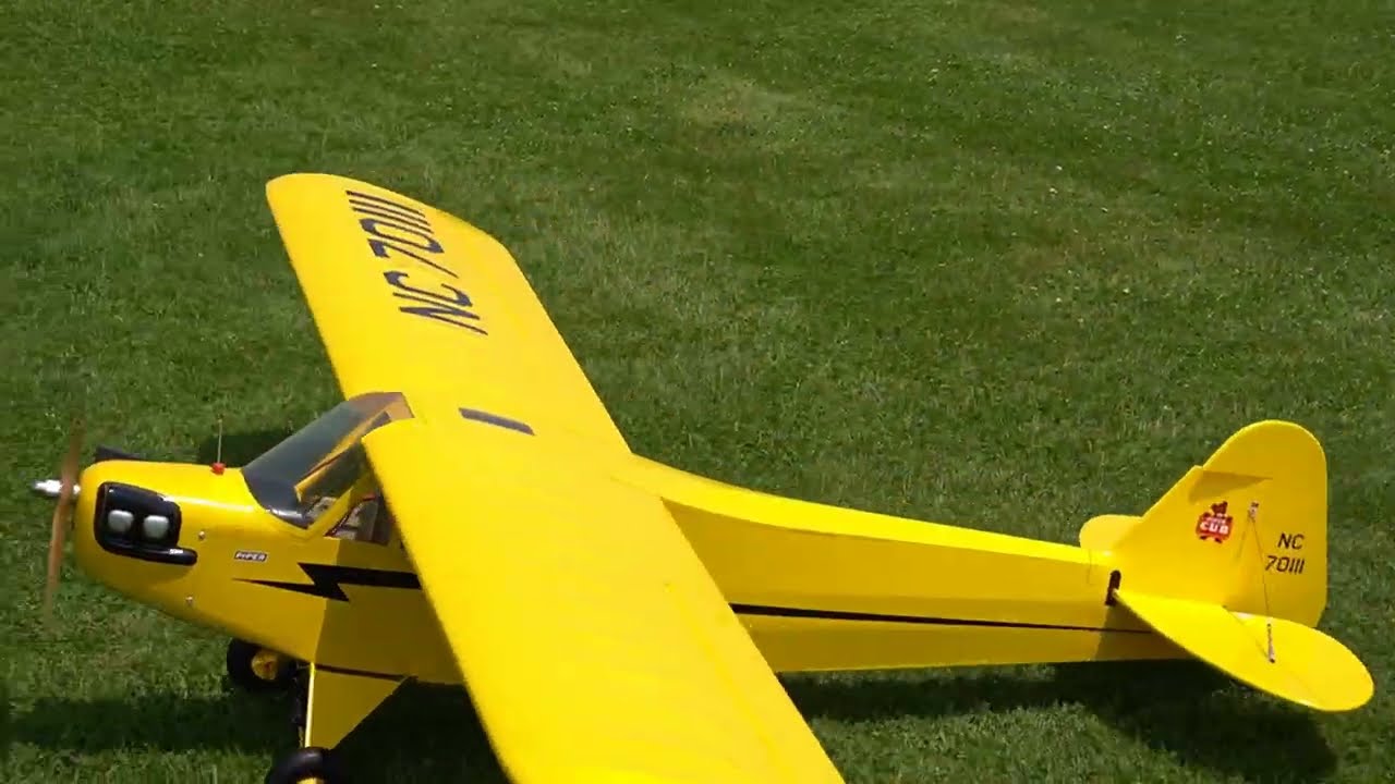 Hangar 9 J3 Cub Maiden Flight June 8, 2025