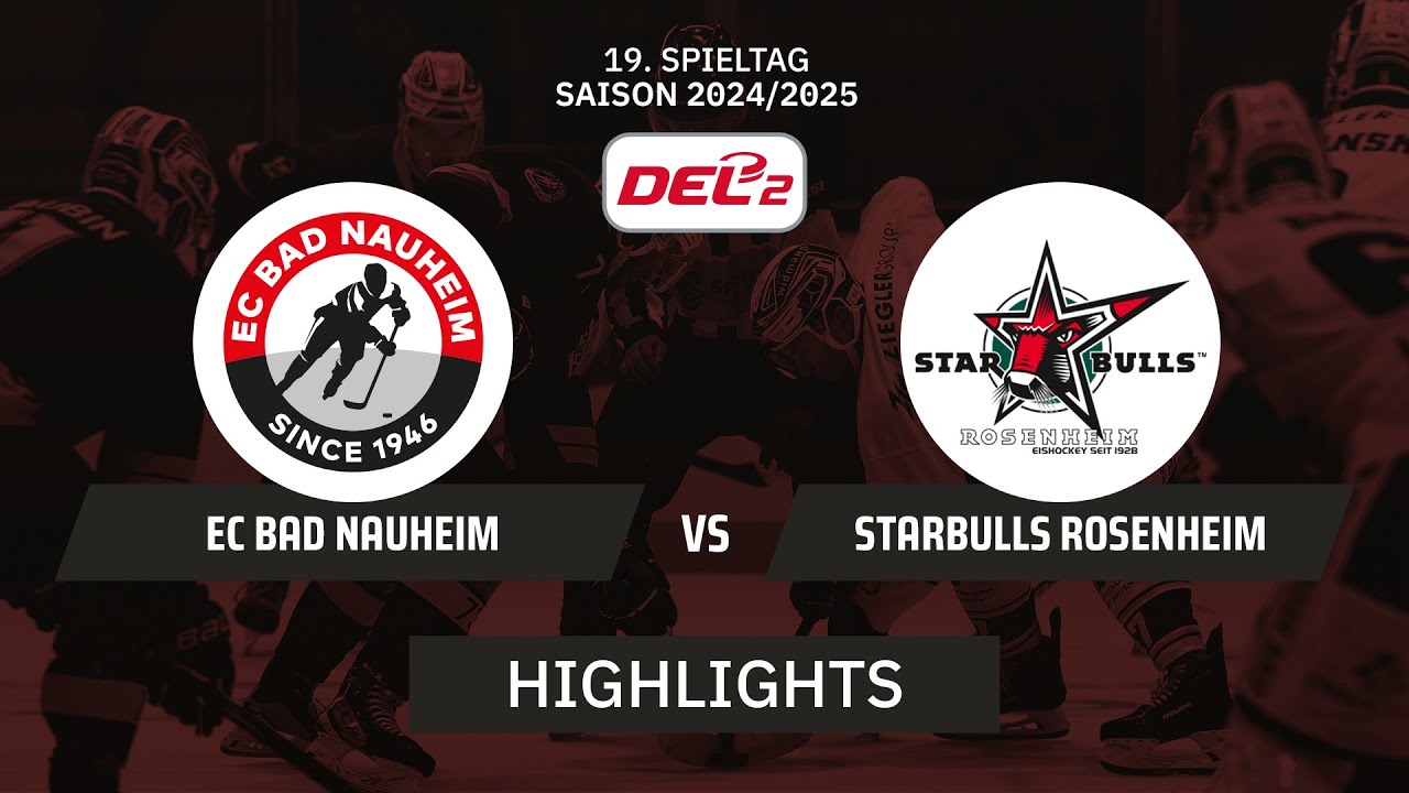 DEL2: EC Bad Nauheim vs. Starbulls Rosenheim | Highlights - 19. Spieltag | SDTV Eishockey