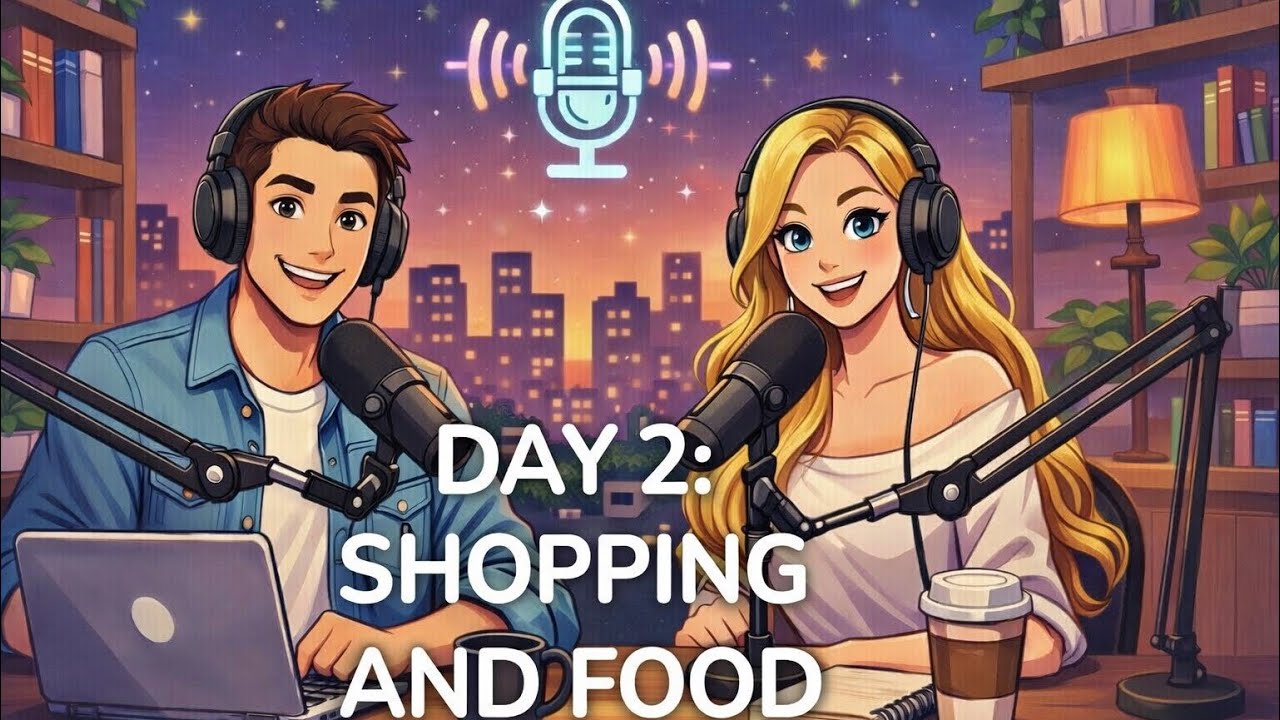 Day 2 English Listening: Simple Shopping & Food Chat for Beginners!