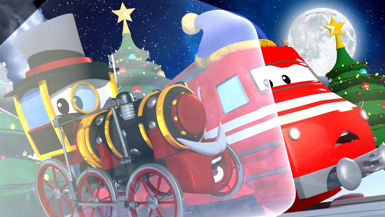 CRACIUN SPECIAL - Trenul calduros - Trenuletul Troy in Orasul Trenurilor 🚄 Desene pentru copii