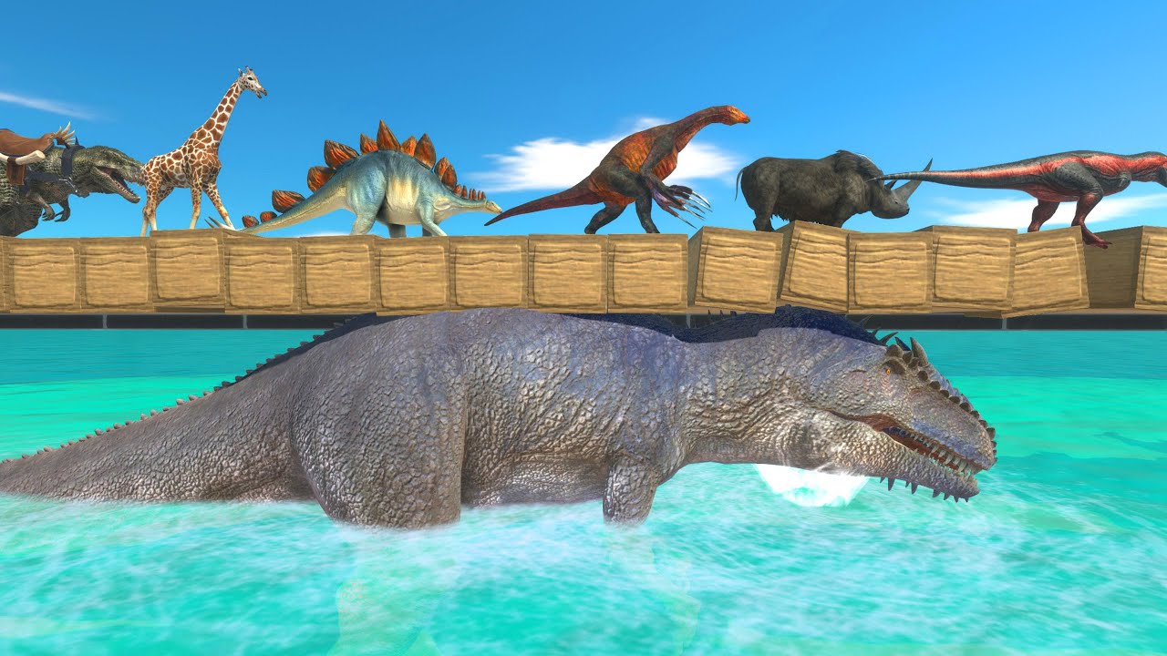 Be Careful, Giganotosaurus Is Right Below You – Can Anyone Cross the Collapsing Bridge?