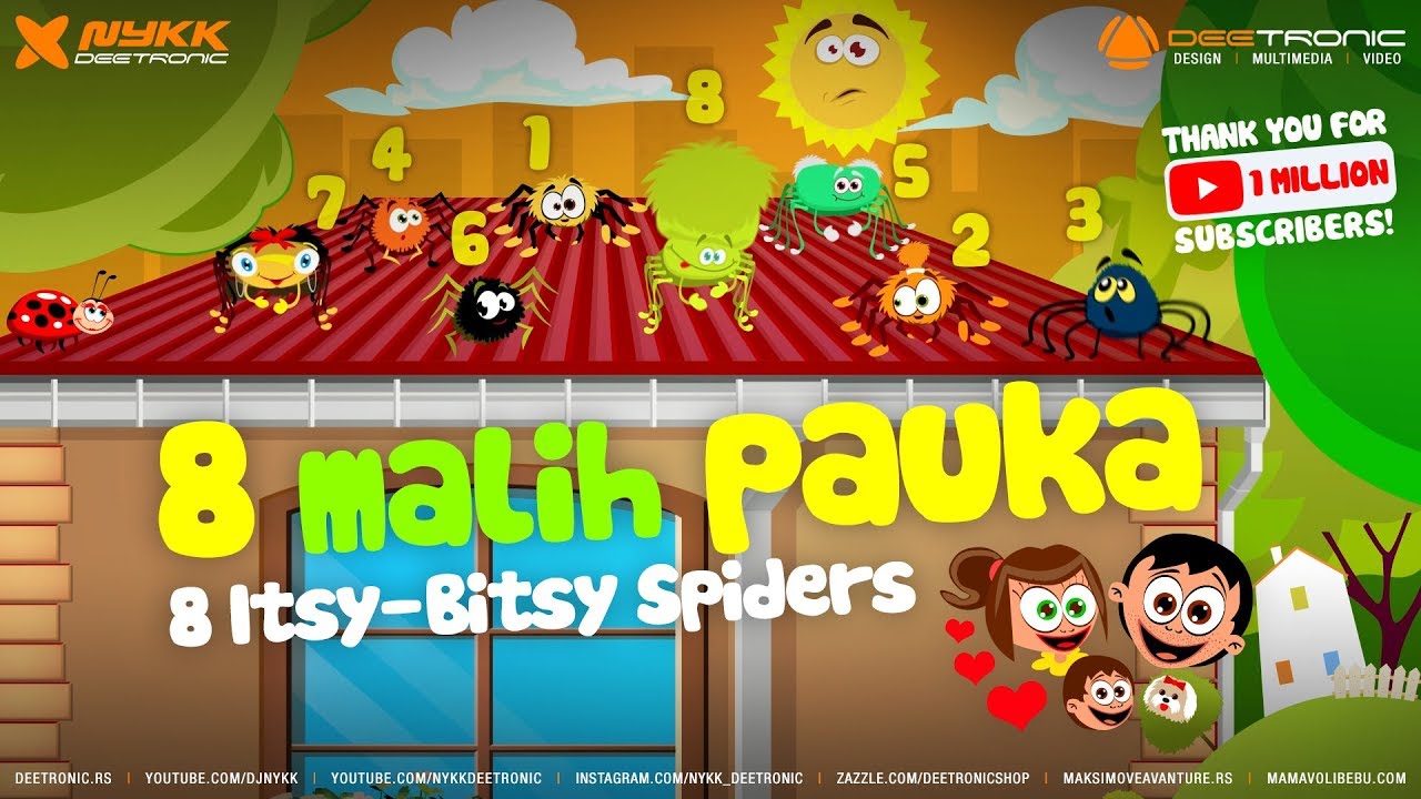 1 MALI PAUK / 8 ITSY BITSY SPIDER - Nursery Rhymes Remix by Nykk Deetronic