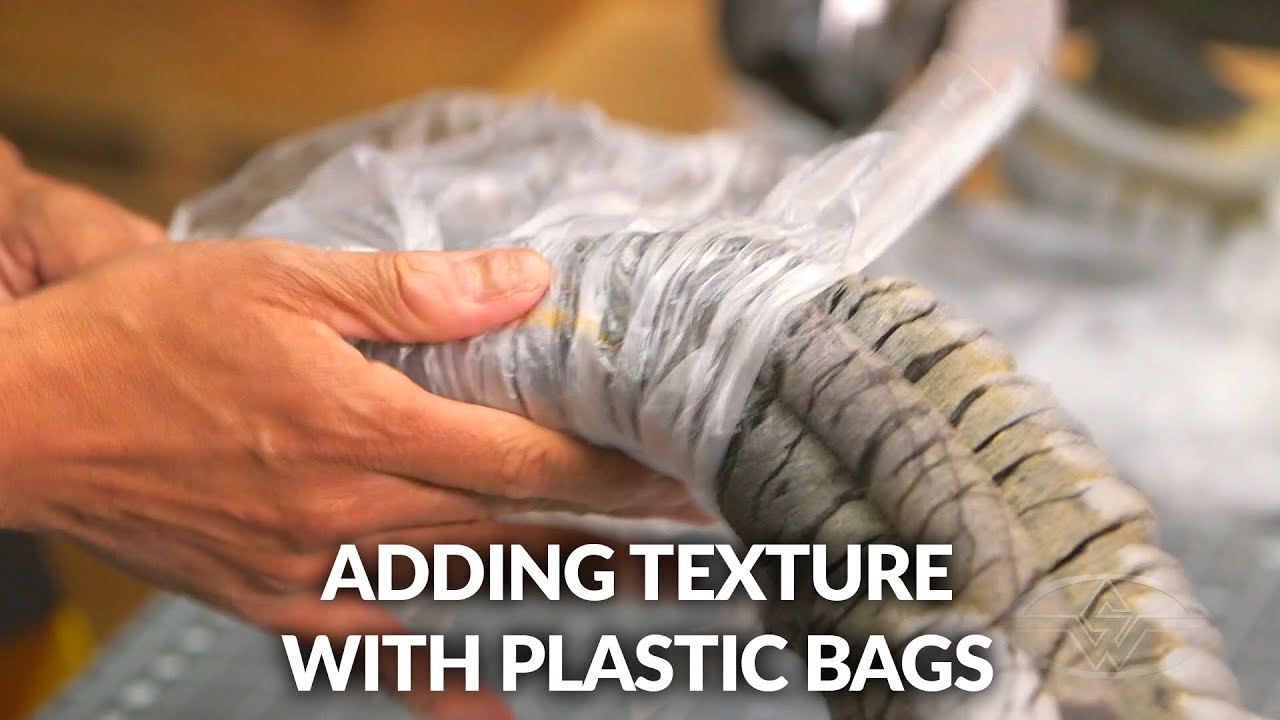 Как добавить текстуру с помощью пластиковых пакетов