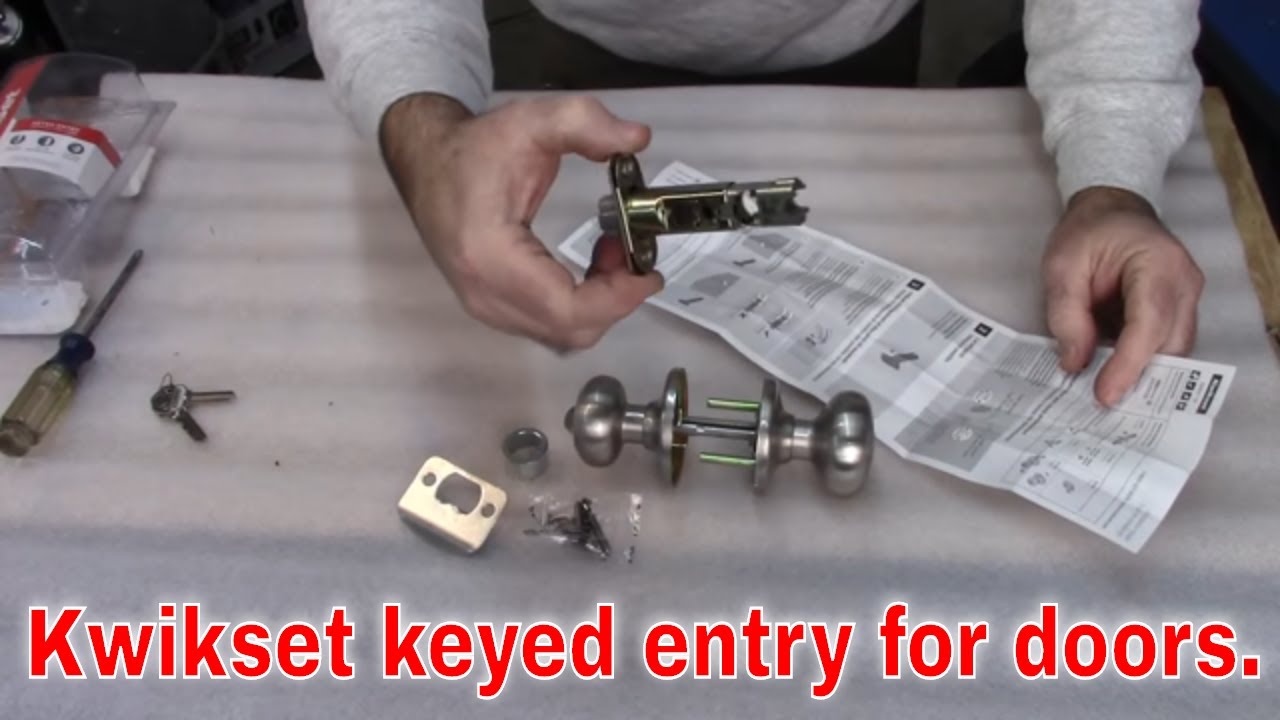 Установка дверной ручки Kwikset. Перед установкой посмотрите видео целиком. Показаны различные ва...