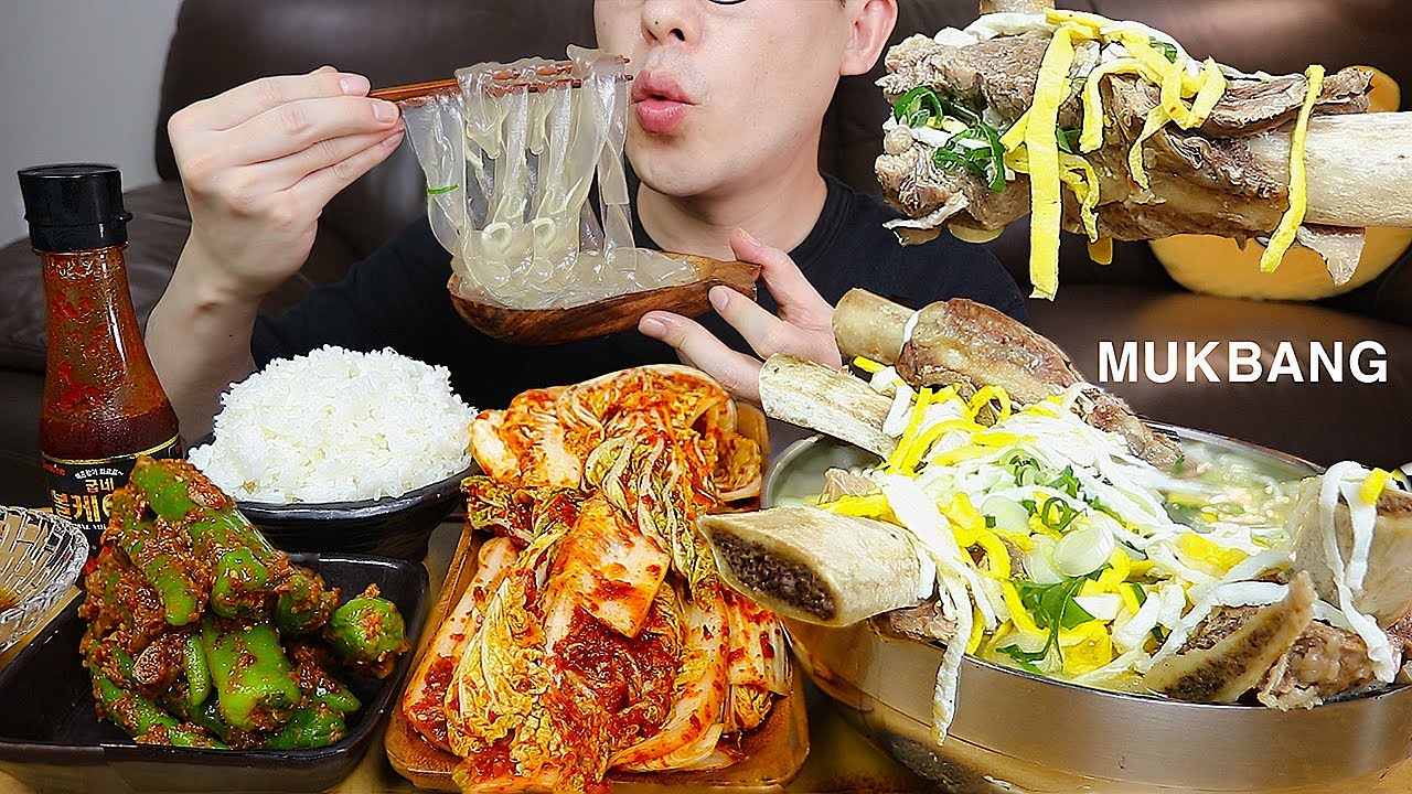 ASMR MUKBANGㅣGALBITANG(Korean beef ribs soup) & KimchoㅣEATING SHOW