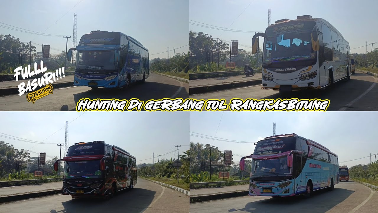 FULL BASURI!!! Hunting di gerbang tol rangkasbitung pecah!!! 