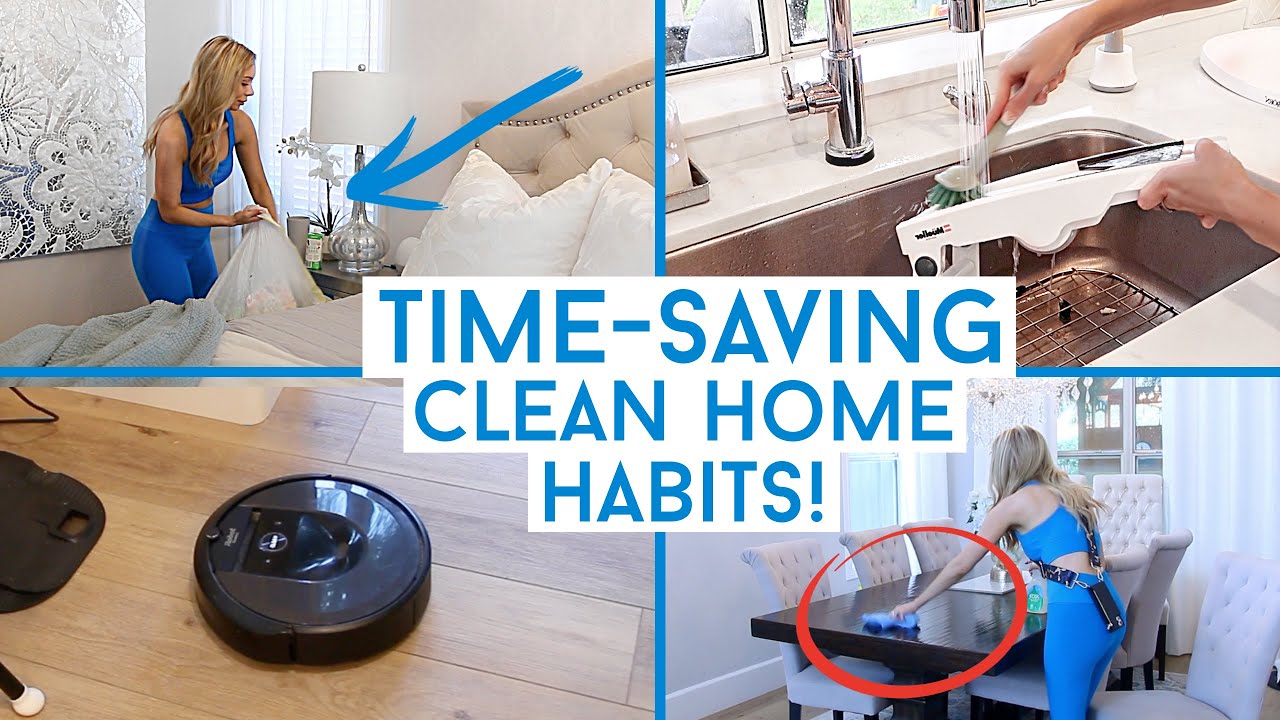 12 TIME-SAVING Clean Home Habits for Busy People!