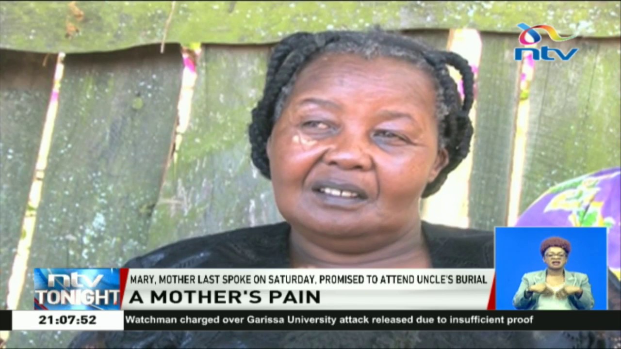 Mary Wambui's mother says her daughter never hinted marital strife