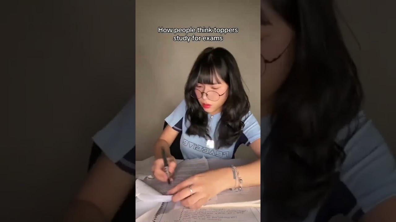What toppers actually do during the exam🙂🥱..#recommended #exam @jannyshiguro