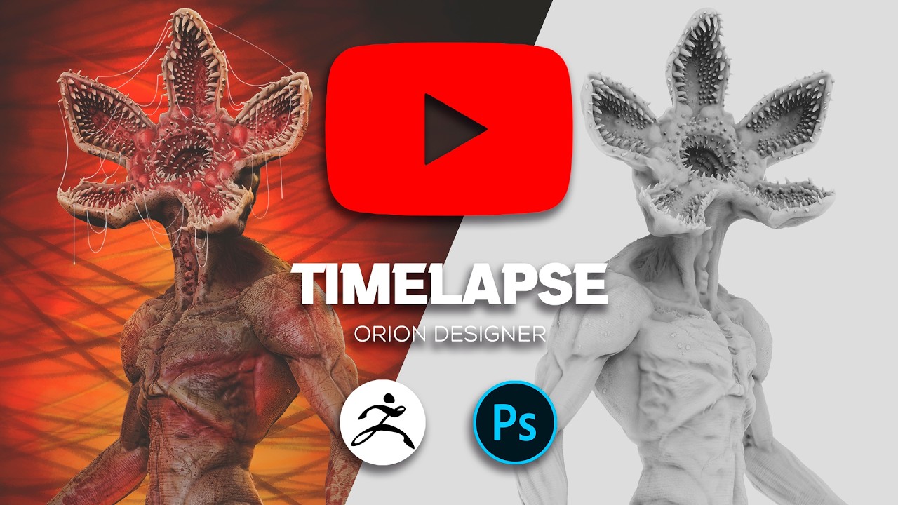 Demogorgon | Stranger Things | Timelapse | Zbrush to Photoshop