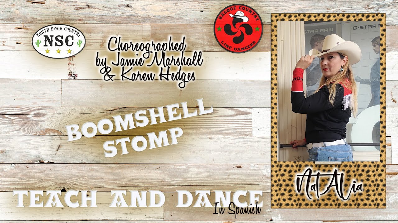 *Bomshel Stomp*  by  Jamie Marshall & Karen Hedges - Tutorial line dance