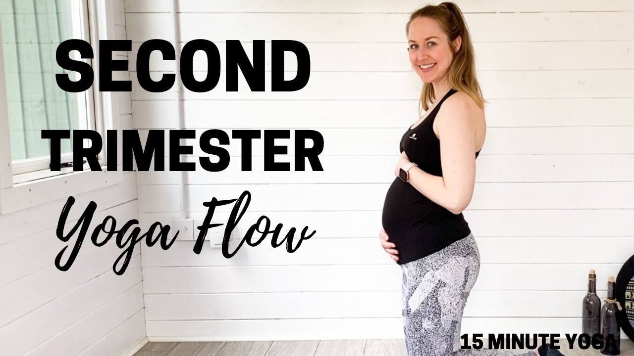 SECOND TRIMESTER PREGNANCY YOGA | 15 Minute Prenatal Yoga Flow | LEMon Yoga