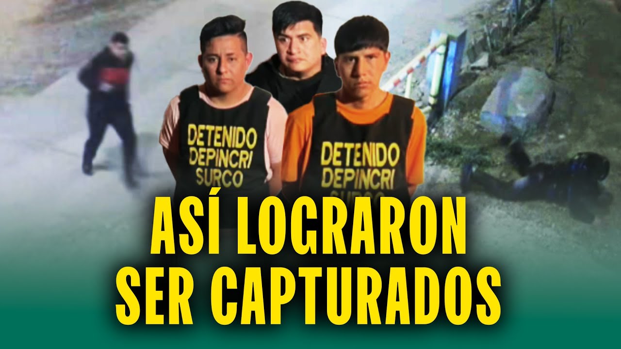 Delincuente se tropieza en plena persecución: Así fueron capturados ladrones de camionetas