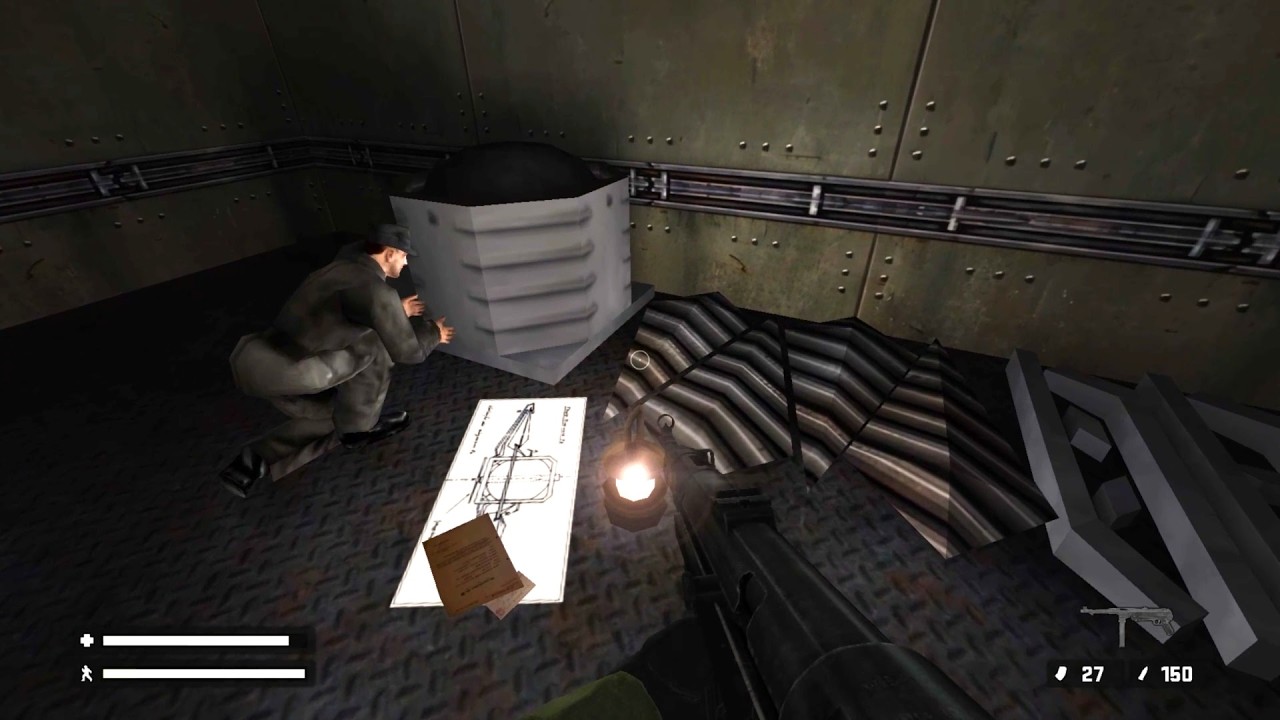 RealRTCW 5.3: Flying Saucers. Mission 1 Part 2 (Engine Facility Complex)