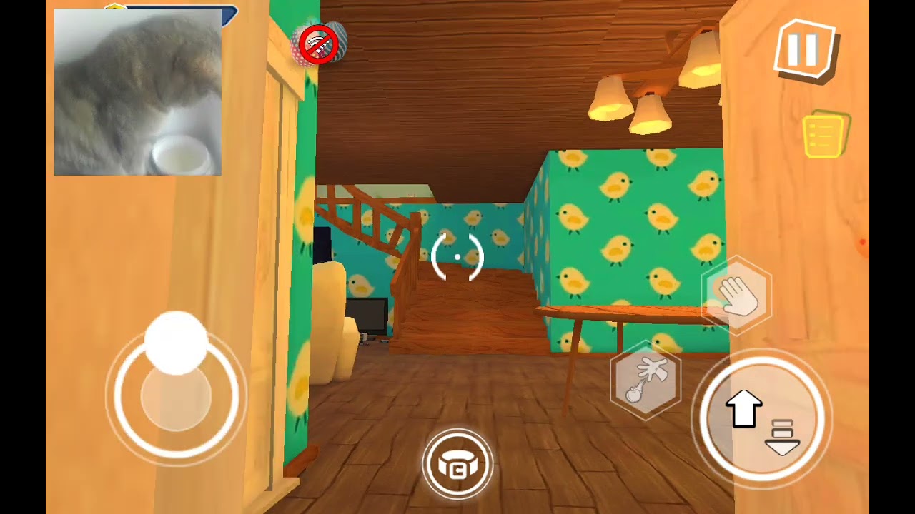Мой кот играет в Hello Neighbor! 2