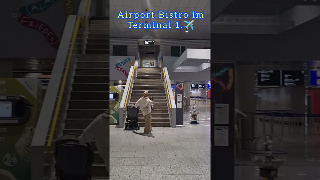 Frankfurt/Main Flughafen im Terminal 1. ✈️🌞🚃