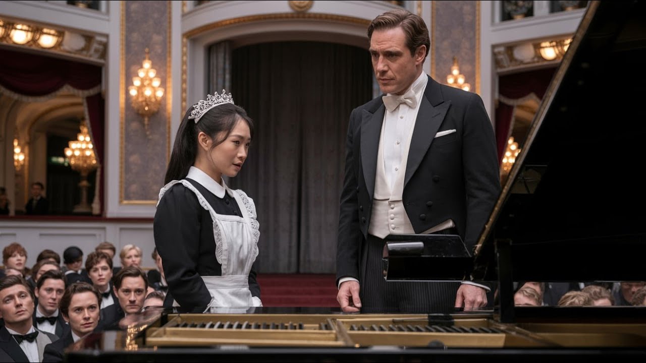 A famous billionaire jokingly asks a waitress to play the piano - her next move leaves all stunned..