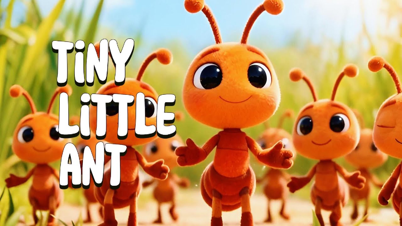 Tiny Little Ant 🐜 | Ant Nursery Rhyme for Kids | Cute Animal Song