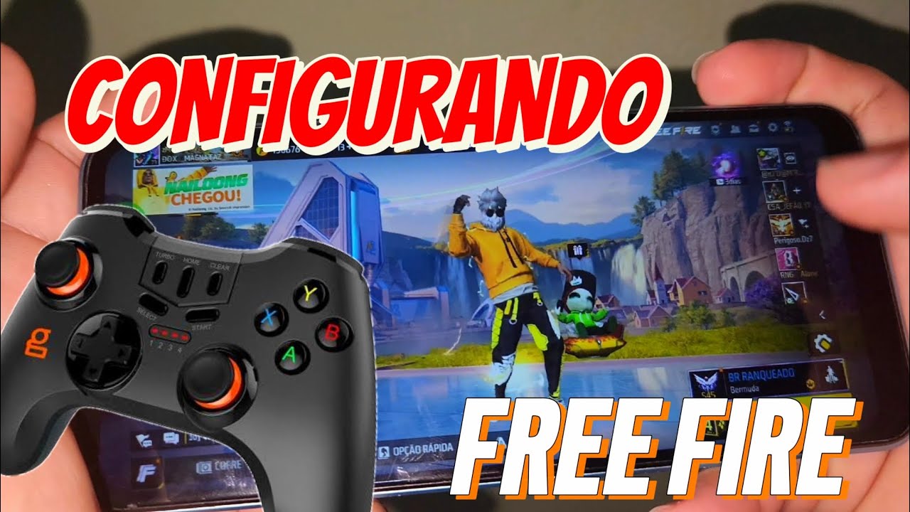 COMO JOGAR FREE FIRE COM CONTROLE DE VIDEOGAME #freefire #gamepad