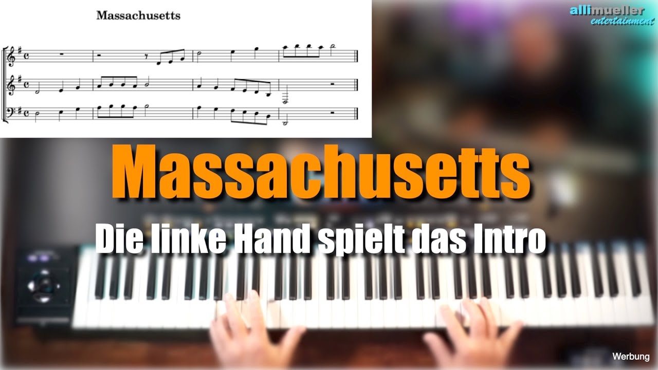 Alle Keyboards - Massachusetts - Die linke Hand spielt das Intro # 947