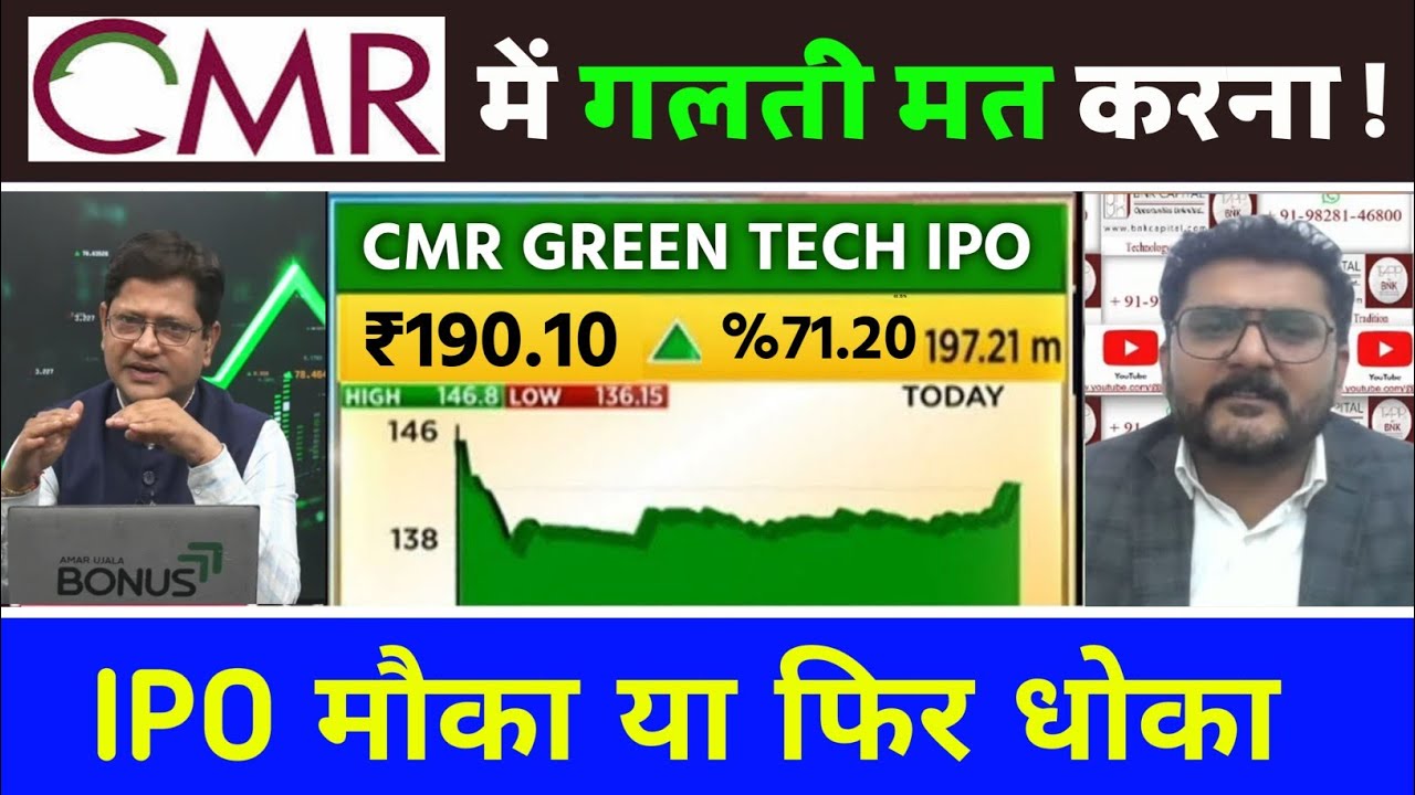 CMR Green Technologies IPO, CMR Green Technologies IPO Review, CMR Green Technologies IPO GMP Today