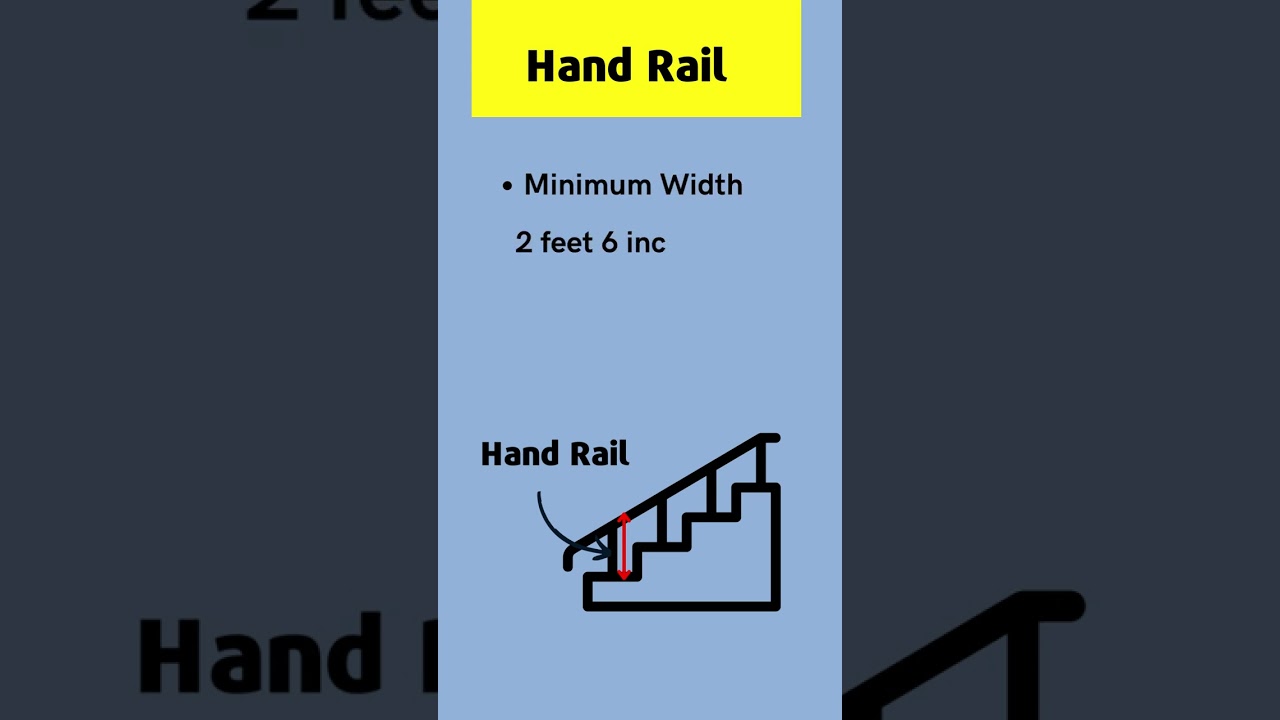 stair hand railing height, railing of stair, sidhi me railing height #shorts #stairrailing #stair