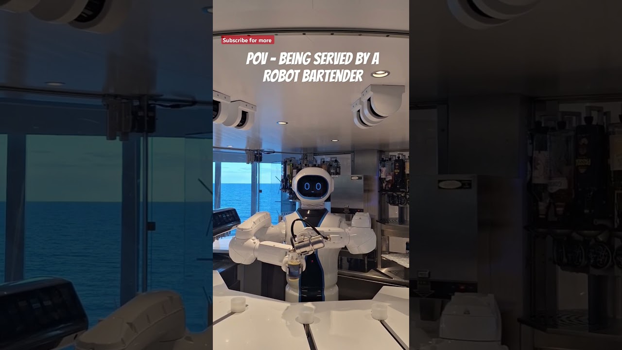 The future of cruising?! Robot bartender in action onboard MSC Virtuosa  