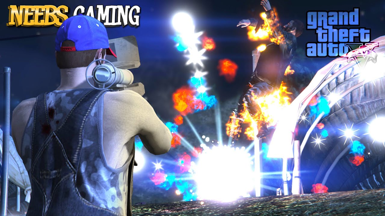 GTA5 : Fireworks vs Enemies