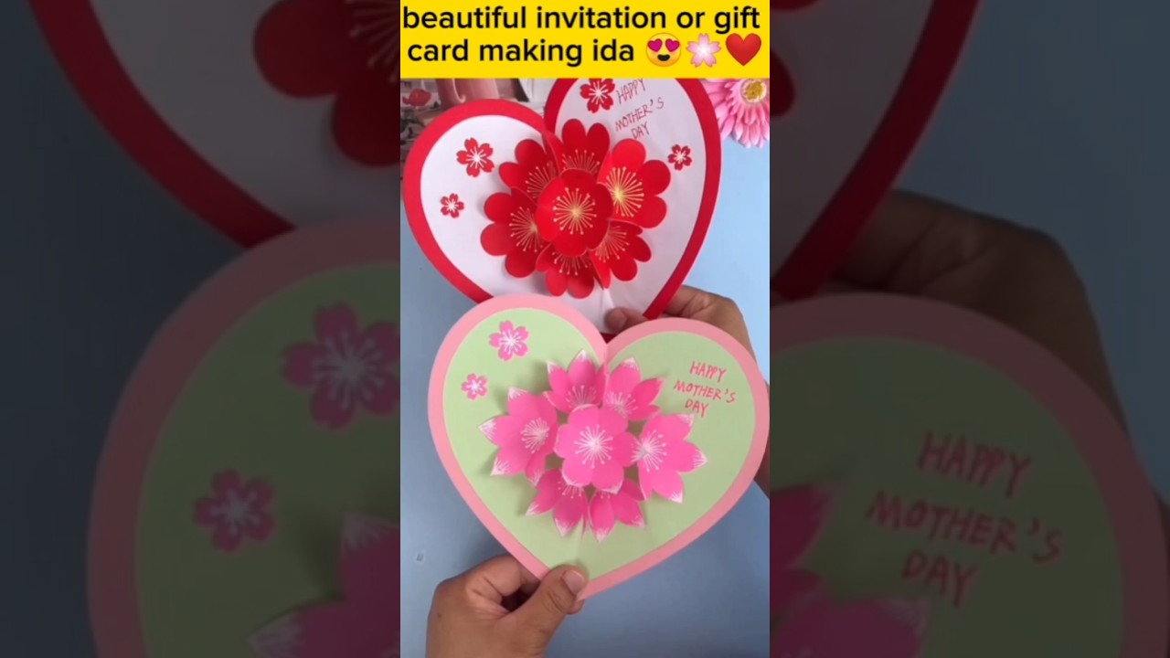 Beautiful gift or invitation card making ida😍❤️ 