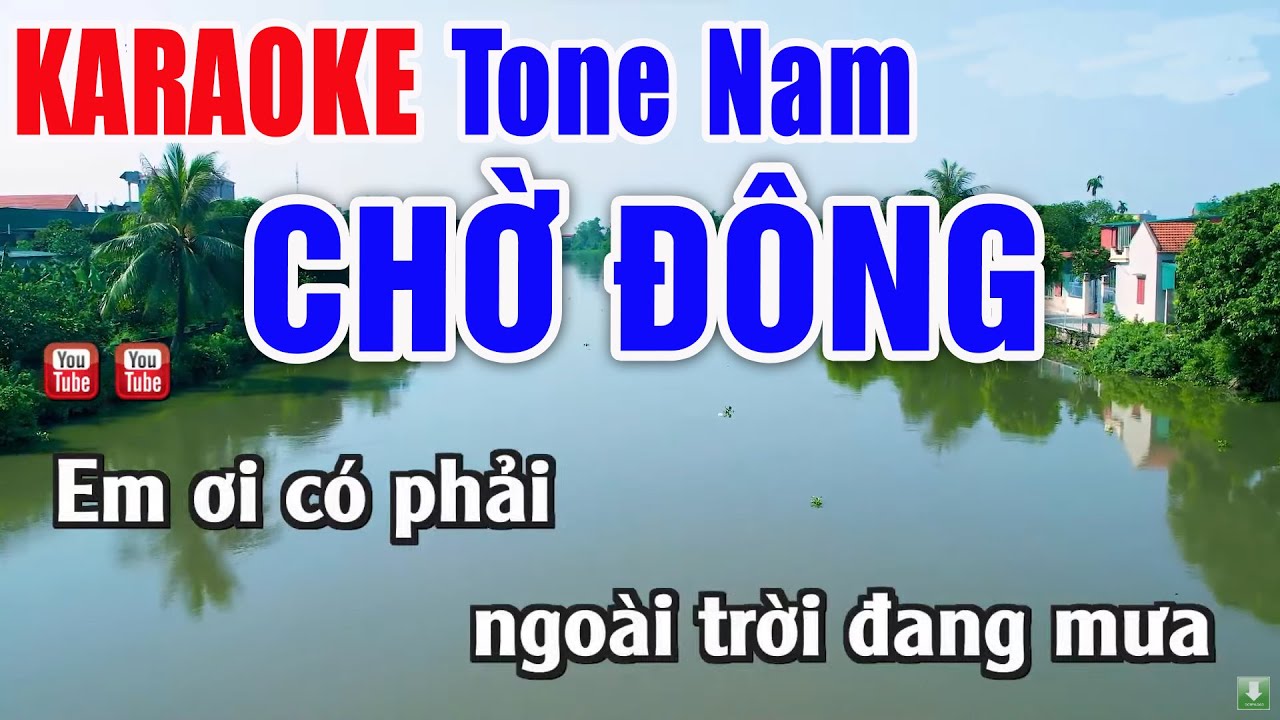 Chờ Đông Karaoke Tone Nam Beat Chuẩn HD - Nhạc Sống Thanh Ngân