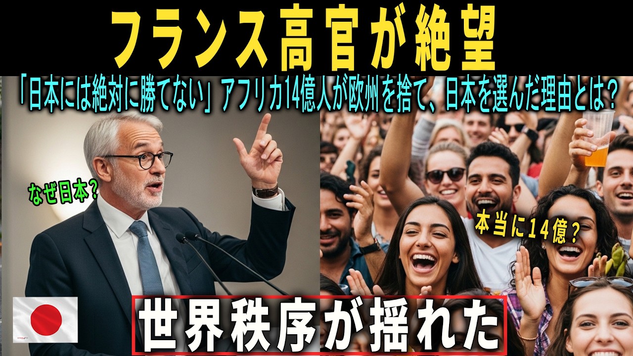 【海外感動エピソード】フランス高官が絶望…「日本には絶対に勝てない」アフリカ14億人がヨーロッパを捨てて日本を選んだ衝撃の理由