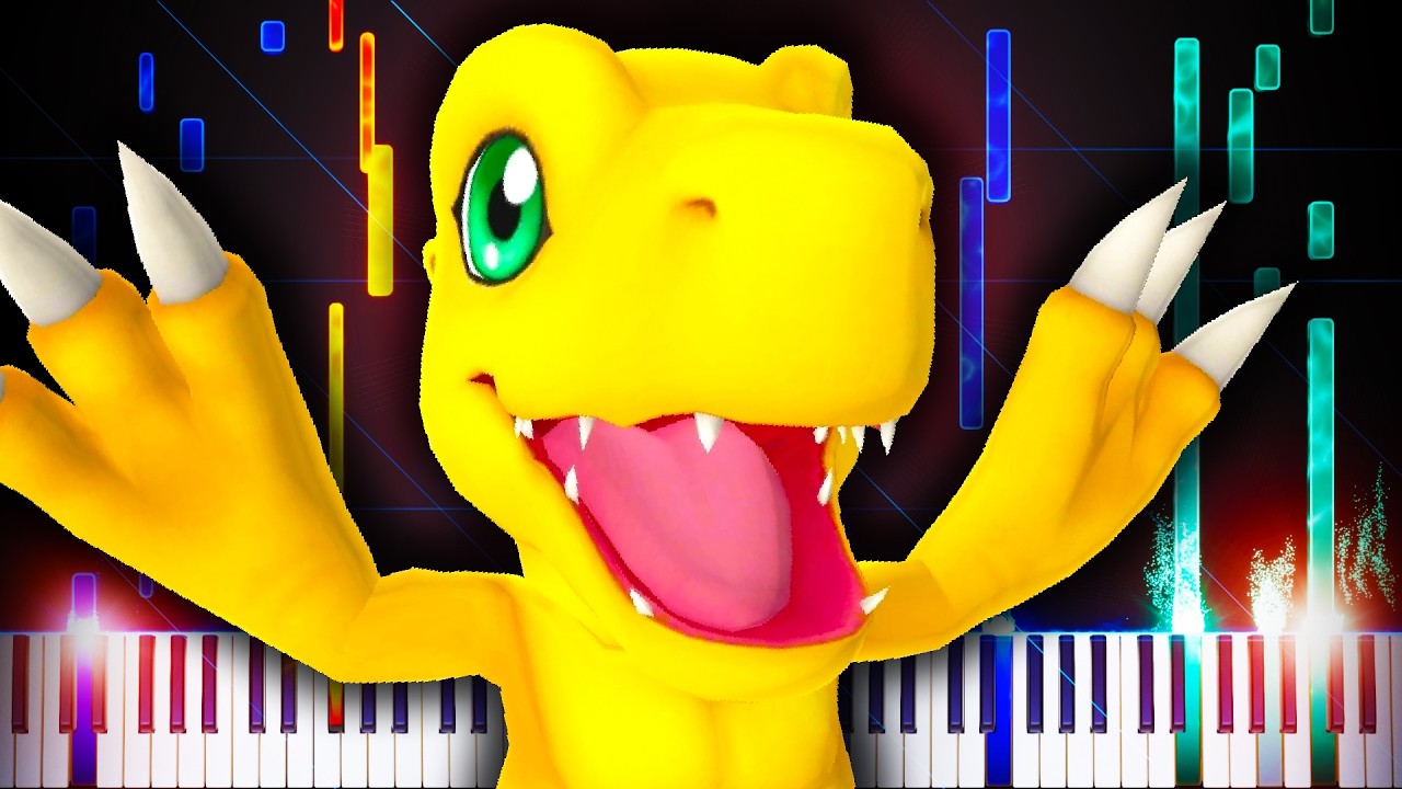 File City (Day and Night) (from Digimon World) - Piano Tutorial
