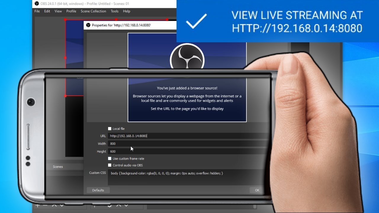 How to Live Stream Wirelessly From Your Phone To PC with LiveDroid and OBS 2019 Guide