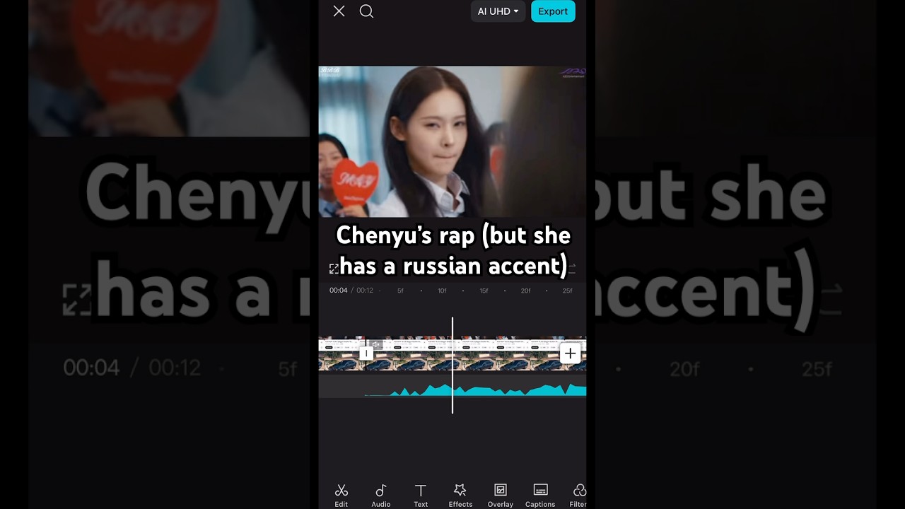 Chenyu's rap in a russian accent