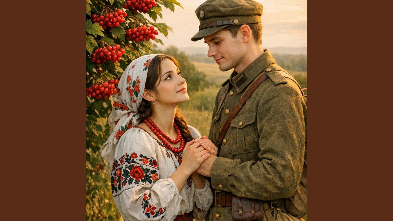 Червона калина, листячко зелене