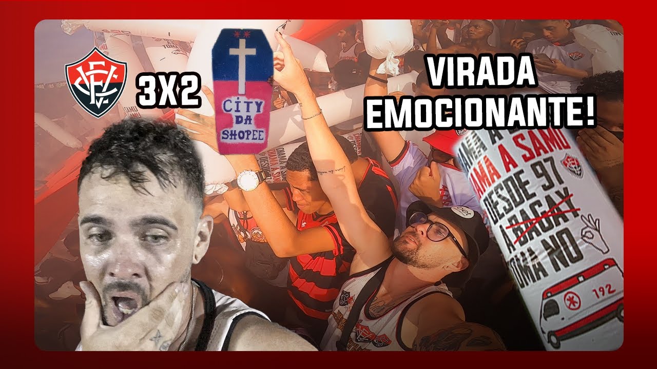 CHAMA A SAMU!!🚑  | Vitória 3x2 Bahia [VLOG #246]